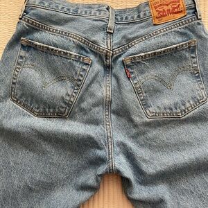Levi's Blue Straight Leg Jeans with Vintage Appeal